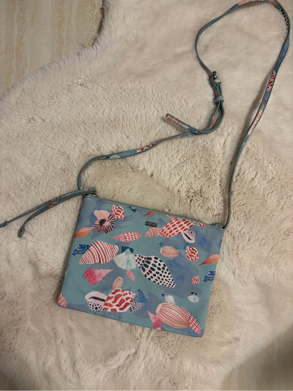 Light Blue Seashell Crossbody Bag - Parfois